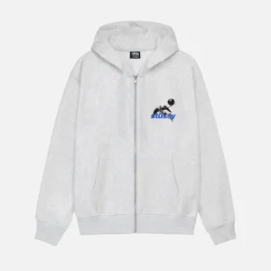 APOCALYPSE ZIP GREY HOODIE