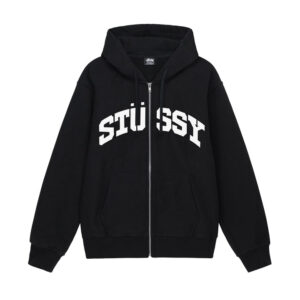 BLOCK SPORT ZIP HOODIE-BLACK