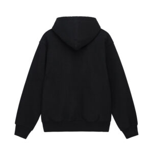 BLOCK SPORT ZIP HOODIE-BLACK