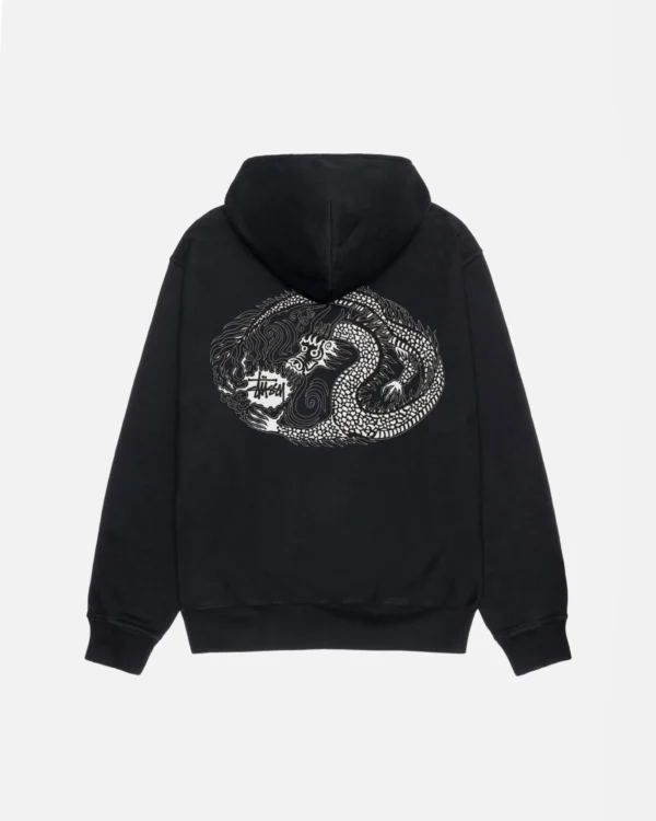 Mosaic Dragon Hoodie Pigment Dyed