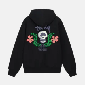 SKULL CREST black HOODIE