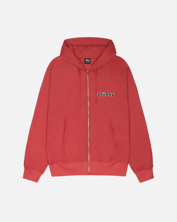 SS-LINK ZIP RED HOODIE