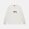 Small Stock Ls White Tee Pigment Dyed