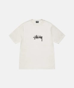 Small Stock Tee Pigment White Dyed