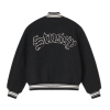 Stussy Black Aesthetic Varsity Jacket