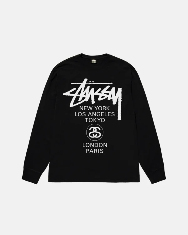 WORLD TOUR LS BLACK TEE