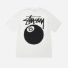 STUSSY 8 BALL WHITE TEE