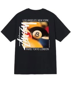 Stussy Billiards Black Tee