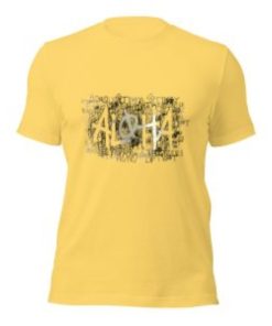 STUSSY HONOLULU ALOHA YELLOW T-SHIRT