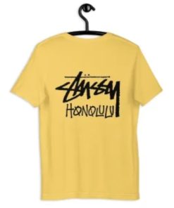 Stussy Honolulu Unisex Yellow T-shirt