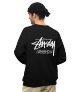 Stussy Amsterdam Crewneck Black Sweatshirt