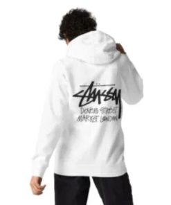 Stussy Dover Street Market London White hoodie