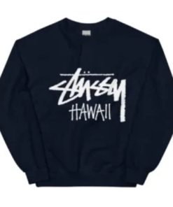 Unisex Stussy Hawaii Black Sweatshirt