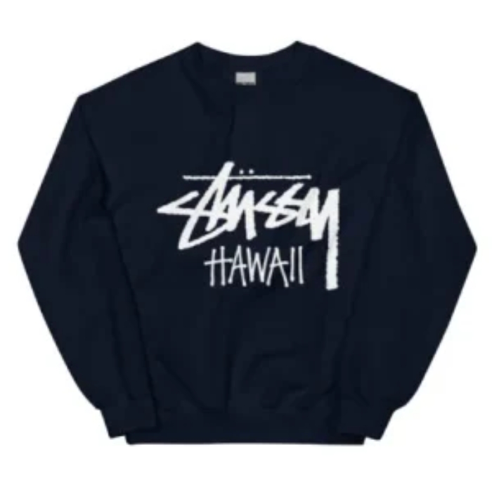 Unisex Stussy Hawaii Black Sweatshirt