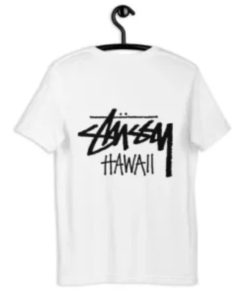 Unisex Stussy Hawaiian White Shirt