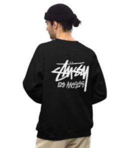 Unisex Stussy Los Angeles Black Shirt