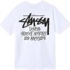 Unisex Stussy Los Angeles White Tee