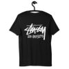 Unisex Stussy Los Angeles Black T-shirt