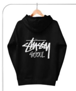 Unisex Stussy Seoul Black Hoodie