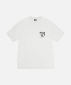 White Classic Gear Tee Pigment Dyed