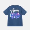 Stussy Diced Out Tee Midnight Blue