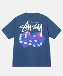 Stussy Diced Out Tee Midnight Blue
